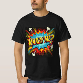 Camiseta Estilo da revista em quadrinhos Casado Me Mens Tsh