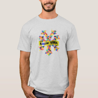 CAMISETA ESTILO DA RUA KREW YORK - SPLOTCHES DE PINTA