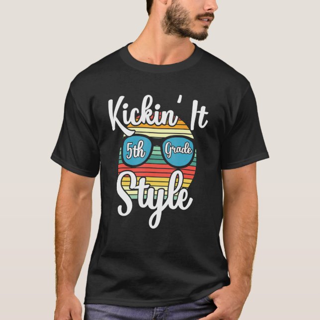 Camiseta Estilo De 5 Para O Estilo De Volta Para Elementa E (Frente)