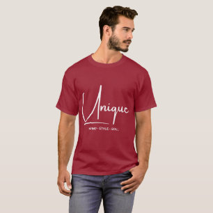 Camiseta Estilo de Alma de Estilo de Mente Única Tipografia