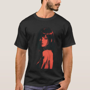 Camiseta Estilo de animação retrô japonês