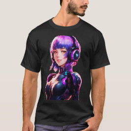 Camiseta Estilo de anime Cyborg feminino