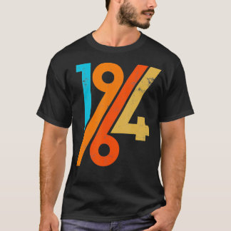 Camiseta Estilo de Aniversário Retroativo dos anos 60 Vinta