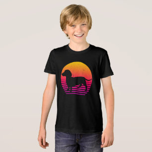 Camiseta Estilo de anos 80 Retroativo Vintage Dachshund