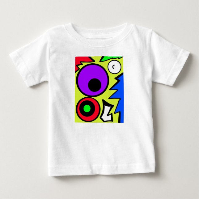 Camiseta estilo de arte bebê (Frente)
