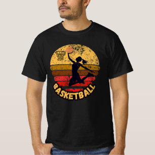 Camiseta Estilo de Arte Clássica de Basquete T-Sh