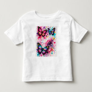 Camiseta Estilo de Arte de Rua de Fantasia Colorida