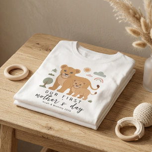 Camiseta Estilo de Arte para o Primeiro Dia das Mães - Mãe
