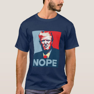 Camiseta Estilo de Arte Pop Anti-Trump "Nope"