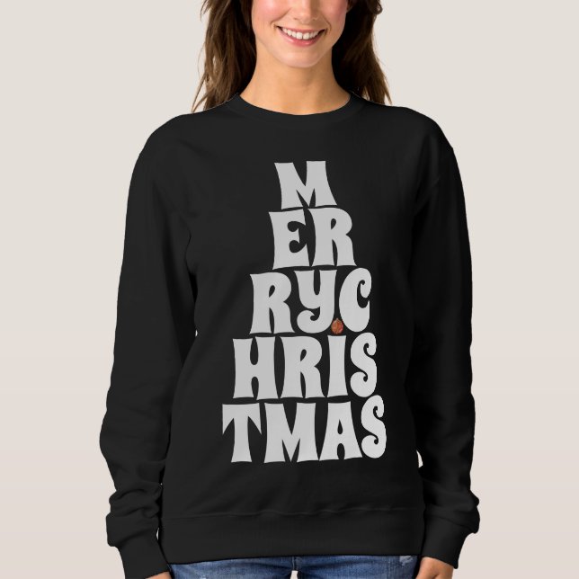 Camiseta Estilo De Árvore De Feliz Natal Para Divertimento (Frente)