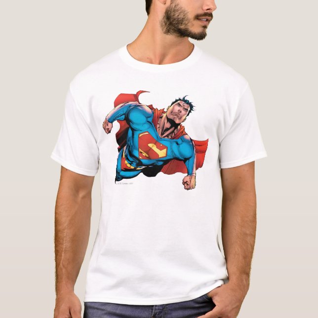 Camiseta Estilo de banda desenhada do Super-Homem (Frente)