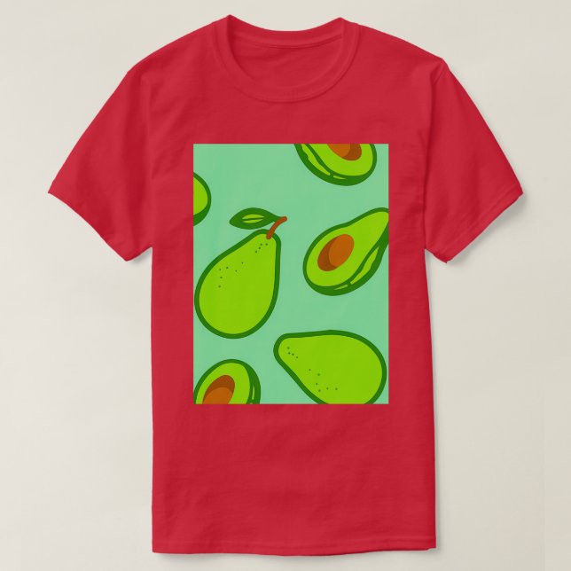 Camiseta Estilo de Beleza da Moda Avocado (Frente do Design)