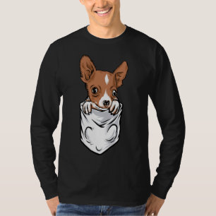 Camiseta Estilo De Bolso Adorável Chihuahua Puppy E Bonito
