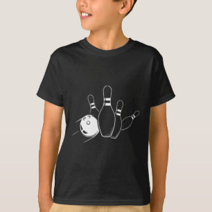 Camiseta Estilo de bolso boliche Esportivo Equipe de Bowler