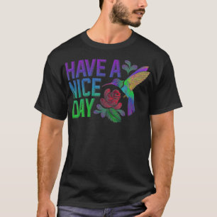 Camiseta Estilo De Bordados Para Ter Um Belo Dia De Humming