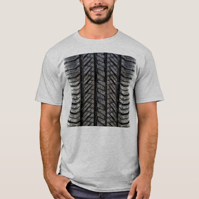 Camiseta Estilo de Borracha Textura Automotiva (Frente)