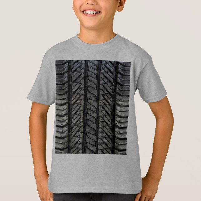 Camiseta Estilo de Borracha Textura Automotiva (Frente)
