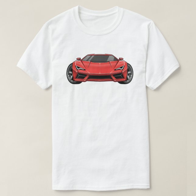 Camiseta Estilo de Carro Toon (Frente do Design)