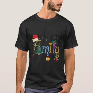 Camiseta Estilo de Cartas de Família Amor Minha Família