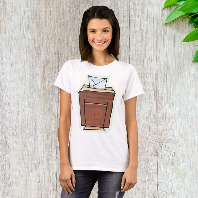 Camiseta Estilo de Cartografia do Ícone da Caixa de Entrada (Criador carregado)