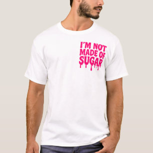 Camiseta Estilo de Chão de Bolso de Cotação Neon-Pink - Per