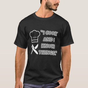 Camiseta Estilo de Chef Cozinhar.