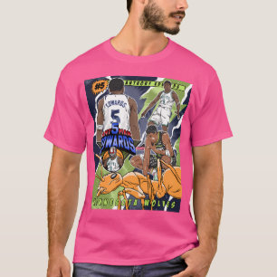 Camiseta Estilo de Cobrir de Cartoon Anthony Edwards