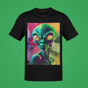 Camiseta Estilo de Coleção de Arte Colorida / Abstrato