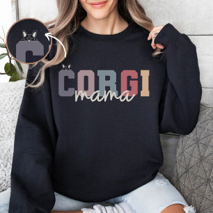 Camiseta Estilo de Colégio Retroativo da Mama Corgi Persona