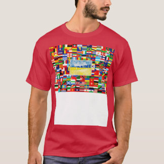 Camiseta Estilo de colheita da Ucrânia retro souvenir 1