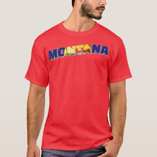 Camiseta Estilo de colheita de Montana retro souvenir