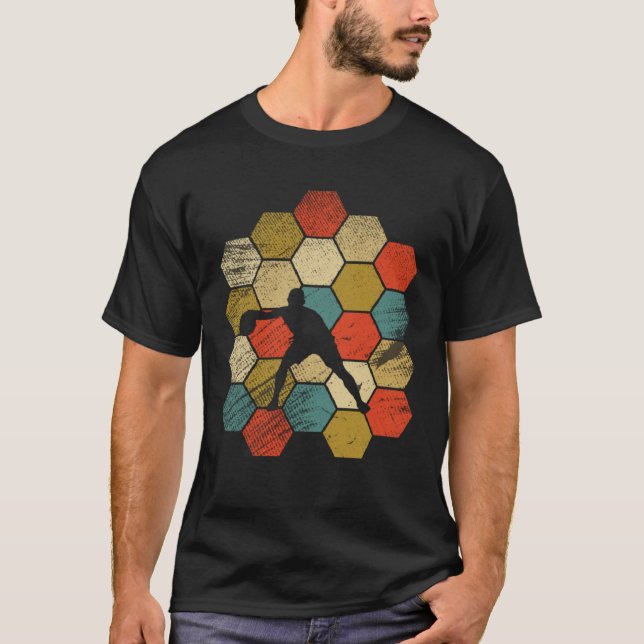 Camiseta Estilo de colheita retrô Estilo de basquetebol esp (Frente)