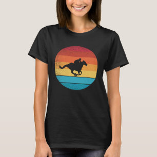 Camiseta Estilo de colheita retroativa Esportes para cavalo