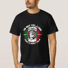 Camiseta Estilo de Conversação Italiano - Teto Negrito e Ex