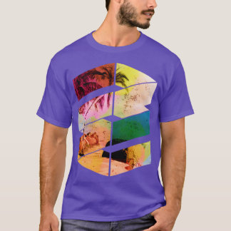 Camiseta Estilo de Corte de Surfs Tropical de Aranha-Palma