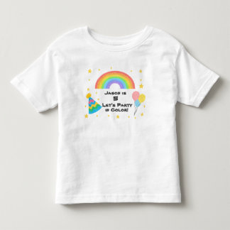 Camiseta Estilo de Crayon Editável - Celebração do Arco-Íri
