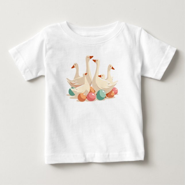 Camiseta Estilo de Cut-Out de Seis Gansos A-Lay (Frente)