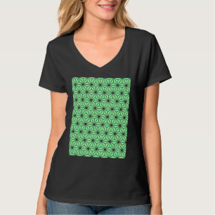 Camiseta Estilo de Deco de Arte Geométrica Triângulos Padrã