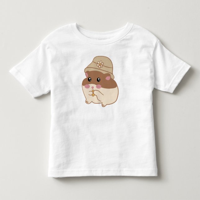 Camiseta Estilo de desenho animado de hamster (Frente)