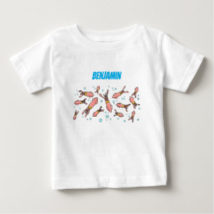 Camiseta Estilo de desenho animado de lula rosa