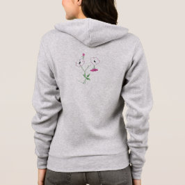 CAMISETA ESTILO DE DESIGN DA FLOR DAS MULHERES HOODIE