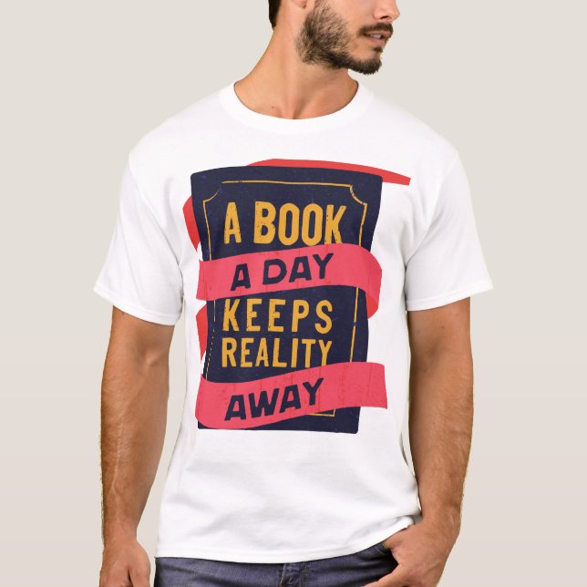 Camiseta Estilo de design de livro incrível (Frente)
