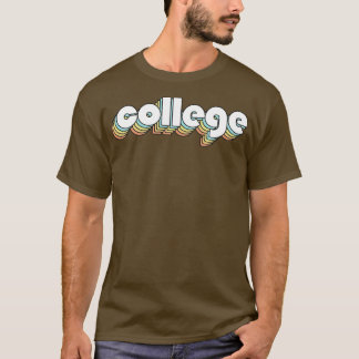 Camiseta Estilo de Desvanecimento da Tipografia do Arco-Íri