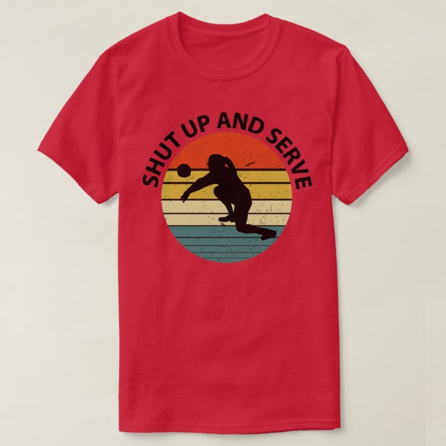 Camiseta Estilo de Distância da Voleibol (Frente do Design)