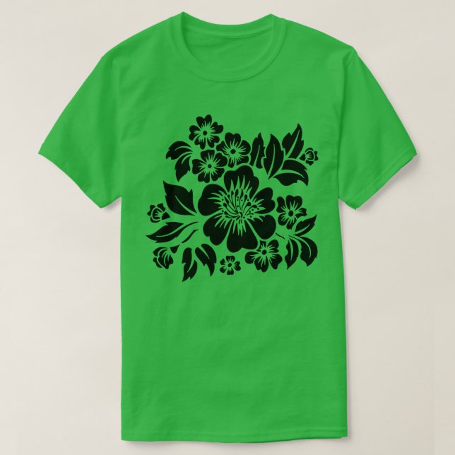 Camiseta Estilo de Estilo de Estilo de Saída de Verão Flora (Frente do Design)