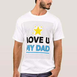Camiseta Estilo de Estrela Ame meu pai