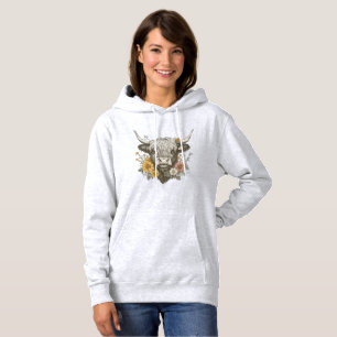 Camiseta Estilo de fazenda - Gráfico de Vaca Highland
