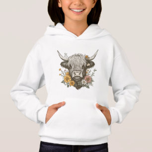 Camiseta Estilo de fazenda - Gráfico de Vaca Highland
