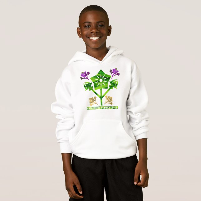 Camiseta Estilo de flor impressionante (Frente Completa)