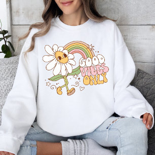 Camiseta Estilo de Flor Retroativo 70s Estilo Vintage Arco-